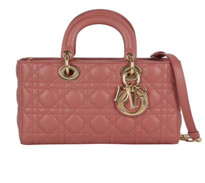 Medium Lady D-Joy, £3,800, Handbags, Pink, Leather, Front view